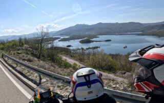 Lac de Shkodra vue depuis la route